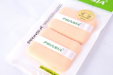 Bông phấn vuông màu vàng gói 2 chiếc