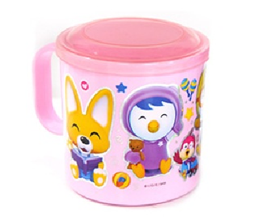 Cốc  nhựa  có nắp Pororo
