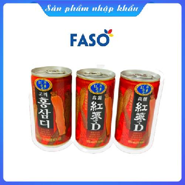 Nước hồng sâm lon đỏ 175ml 