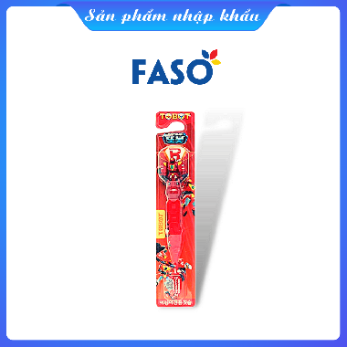 Bàn chải đánh răng trẻ em Hàn QUốc Tobot đỏ